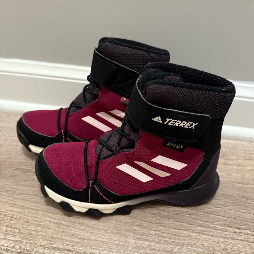 Adidas Terrex Kids' Hiking Snow Boots Sneakers Velcro warm waterproof rain